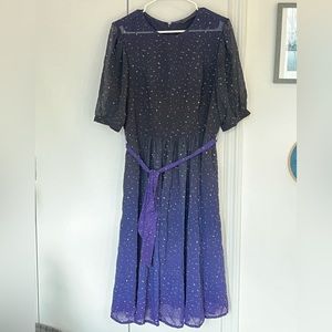 Night sky chiffon dress